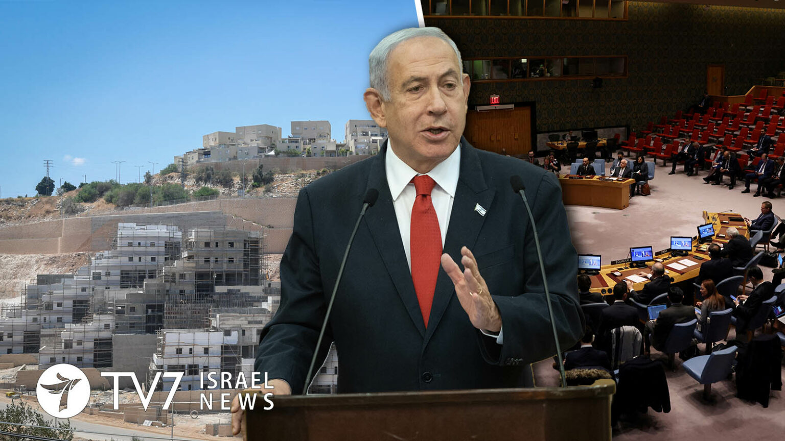 Netanyahu Condemns UN Anti-settlement Statement - TV7 Israel News